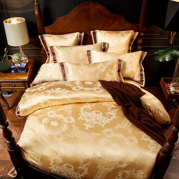 European Style Luxury Jacquard High Quality Bedding Set Queen King Size Duvet Cover Bed Sheets Polyester Cotton Textile Sets
European Style Luxury Jacquard High Quality Bedding Set Queen King Size Duvet Cover Bed Sheets Polyester Cotton Textile Sets