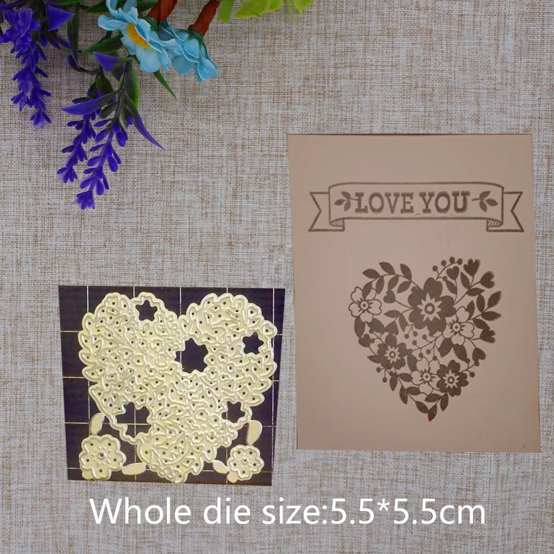 2019 New Arrival Heart Flower Christmas Gift Cutting Dies Stencil DIY Scrapbooking Embossing Decoration Paper Card Craft 55x55mm
2019 New Arrival Heart Flower Christmas Gift Cutting Dies Stencil DIY Scrapbooking Embossing Decoration Paper Card Craft 55x55mm