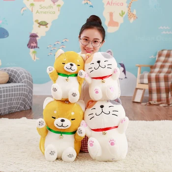 1PCS 30/40CM Creative cute Lucky Cat Lucky Shiba Inu Dog Plush Toys Soft Stuffed Aanimals Kid Toy Home decoration Birthday Gifts
1PCS 30/40CM Creative cute Lucky Cat Lucky Shiba Inu Dog Plush Toys Soft Stuffed Aanimals Kid Toy Home decoration Birthday Gifts
