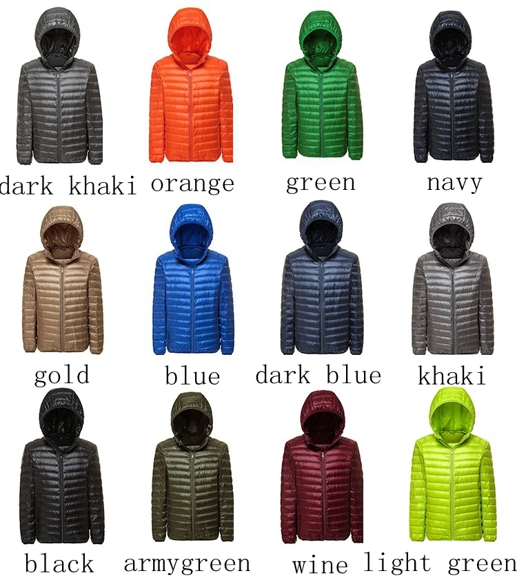 parka de pluma hombre