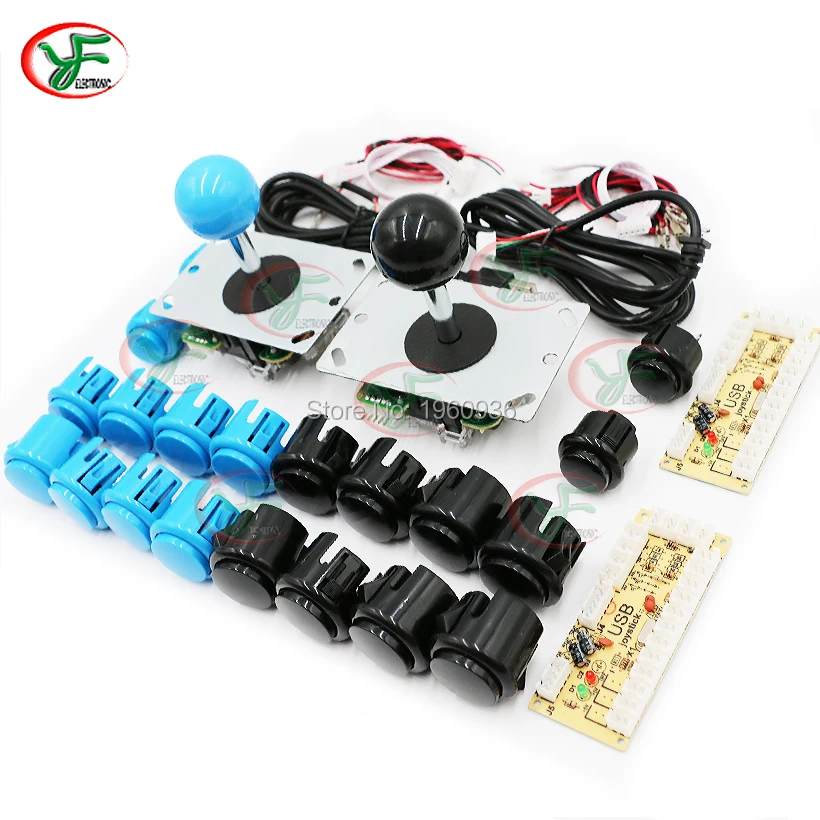 2 Player Zero Delay Joystick Arcade+LED USB Encoder+20 Copy SANWA Push Buttons+28 Cables Arcade Game For MAME for Raspberry Pi
2 Player Zero Delay Joystick Arcade+LED USB Encoder+20 Copy SANWA Push Buttons+28 Cables Arcade Game For MAME for Raspberry Pi