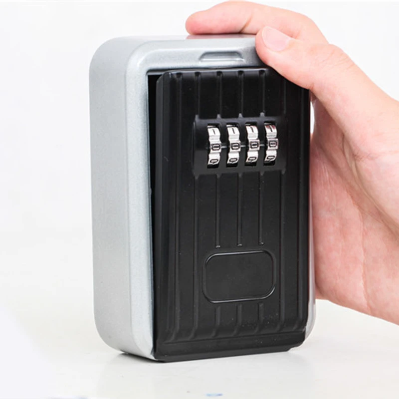 Safe Wall Mounted Lock Box 4 Digit Combination Waterproof Box Aluminum Alloy Weather Resistant Key Hider with Resettable Code
Safe Wall Mounted Lock Box 4 Digit Combination Waterproof Box Aluminum Alloy Weather Resistant Key Hider with Resettable Code