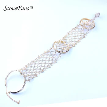 StoneFans Statement Pave Crystal Rhinestone Arm Hand Chain Cuff Ring Copper Bracelet Wedding Bridal Bangles Belly Dancer Jewelry
StoneFans Statement Pave Crystal Rhinestone Arm Hand Chain Cuff Ring Copper Bracelet Wedding Bridal Bangles Belly Dancer Jewelry