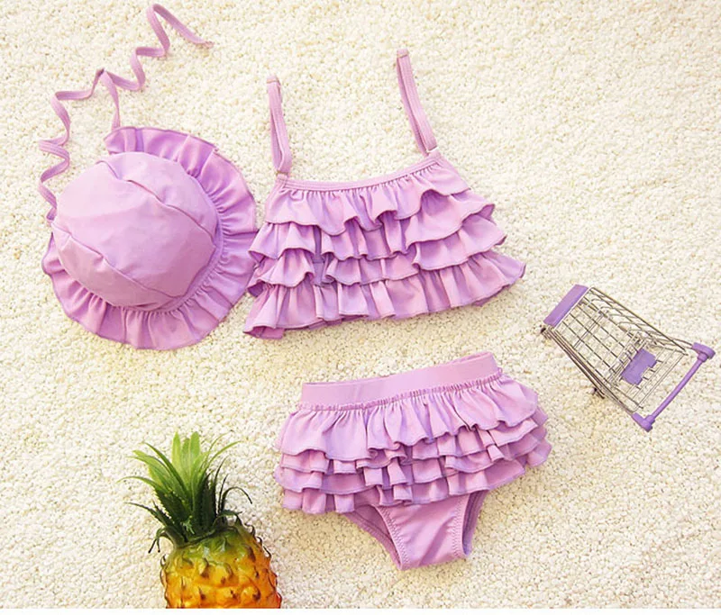 Baby Kids Girls Bikini Swimming Suit Waves Split Top + Pants + Hat Swimwear Summer Children Princess Beach Wear Swimsuit SA4003
Baby Kids Girls Bikini Swimming Suit Waves Split Top + Pants + Hat Swimwear Summer Children Princess Beach Wear Swimsuit SA4003