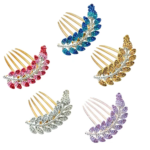 New and hot! Women's Beautiful Fashion Leaf Crystal Hair Clip Wedding Bridal Hairpin Comb
New and hot! Women's Beautiful Fashion Leaf Crystal Hair Clip Wedding Bridal Hairpin Comb