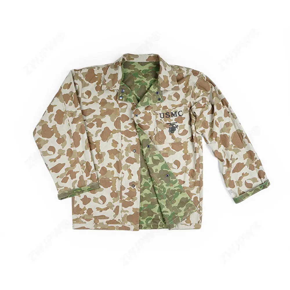 WW2 WWII US ARMY SOLIDER USMC PACIFIC CAMO COTTON REVERSIBLE JACKET COAT TOPS MILITARY
WW2 WWII US ARMY SOLIDER USMC PACIFIC CAMO COTTON REVERSIBLE JACKET COAT TOPS MILITARY