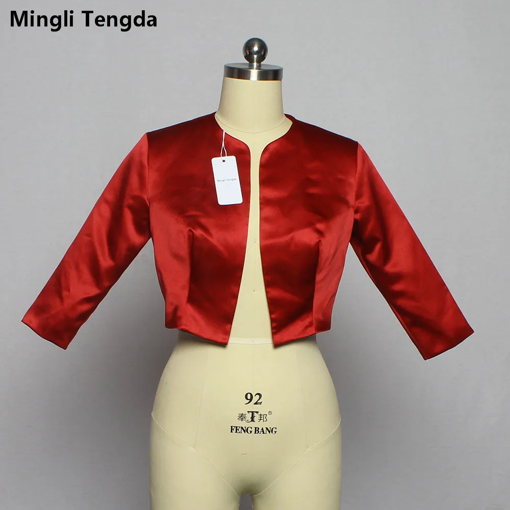 Mingli Tengda Red Wine Bolero Mariage Shawl Wraps 3/4 Sleeves Bridal Jacket Coat Stain Wedding Stole Cape Shrug Jacket Woman New
Mingli Tengda Red Wine Bolero Mariage Shawl Wraps 3/4 Sleeves Bridal Jacket Coat Stain Wedding Stole Cape Shrug Jacket Woman New