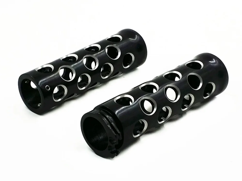 1" Black Round Hole Handlebar Hand Grips For Harley Honda Kawasaki Suzuki Yamaha Cruiser Chopper Touring Bobber Cafe Racer FL XL
1" Black Round Hole Handlebar Hand Grips For Harley Honda Kawasaki Suzuki Yamaha Cruiser Chopper Touring Bobber Cafe Racer FL XL