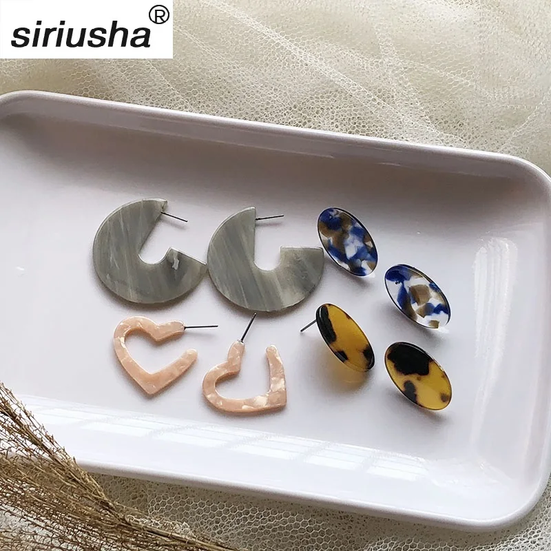 European and American retro resin earrings Geometric multicolor fashion creative temperament ear jewelry wholesale Y842
European and American retro resin earrings Geometric multicolor fashion creative temperament ear jewelry wholesale Y842