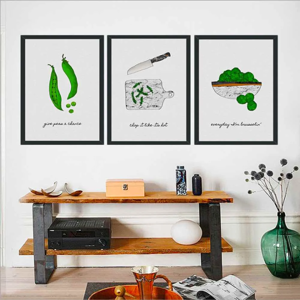 HAOCHU Peas Cartoon Comics Canvas Painting Living Room Home Decor Painting Print Poster Simple Nordic Wall Picture
HAOCHU Peas Cartoon Comics Canvas Painting Living Room Home Decor Painting Print Poster Simple Nordic Wall Picture