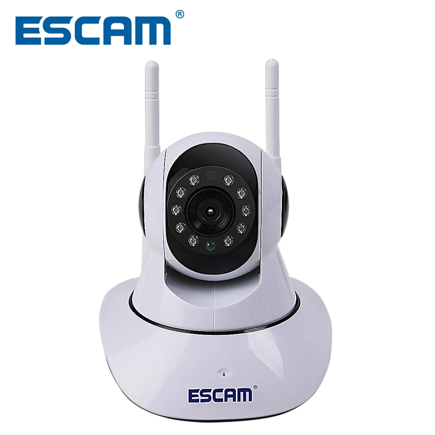 

Escam G02 1MP HD 720P WIFI IP Camera Infrared Indoor Dome Pan/Tilt IR-Cut Two Way Talk Dual Antenna Surveillance Onvif Camera