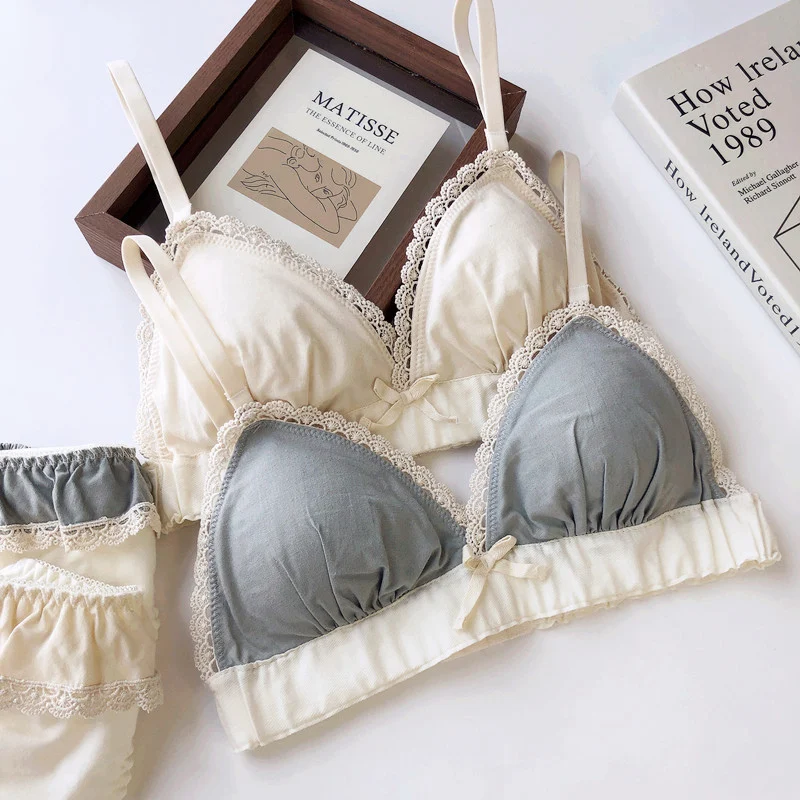 cotton without rims triangle cup push up thin soft underwear set bra cup soutien feminino brassiere femme soutien gorge
cotton without rims triangle cup push up thin soft underwear set bra cup soutien feminino brassiere femme soutien gorge