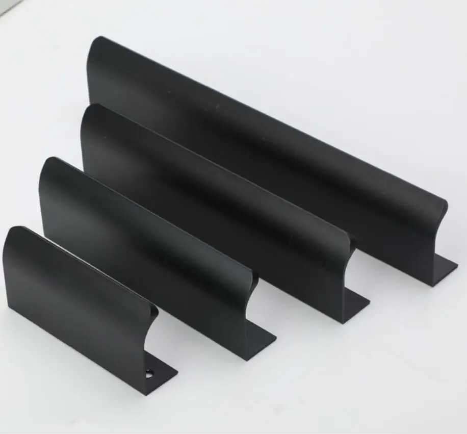 Aluminum Hidden Drawer Handle Closet Cabinet Door Handles and Knobs Kitchen Wardrobe Door Pulls Concise Black Knob 64/96/160MM
Aluminum Hidden Drawer Handle Closet Cabinet Door Handles and Knobs Kitchen Wardrobe Door Pulls Concise Black Knob 64/96/160MM
