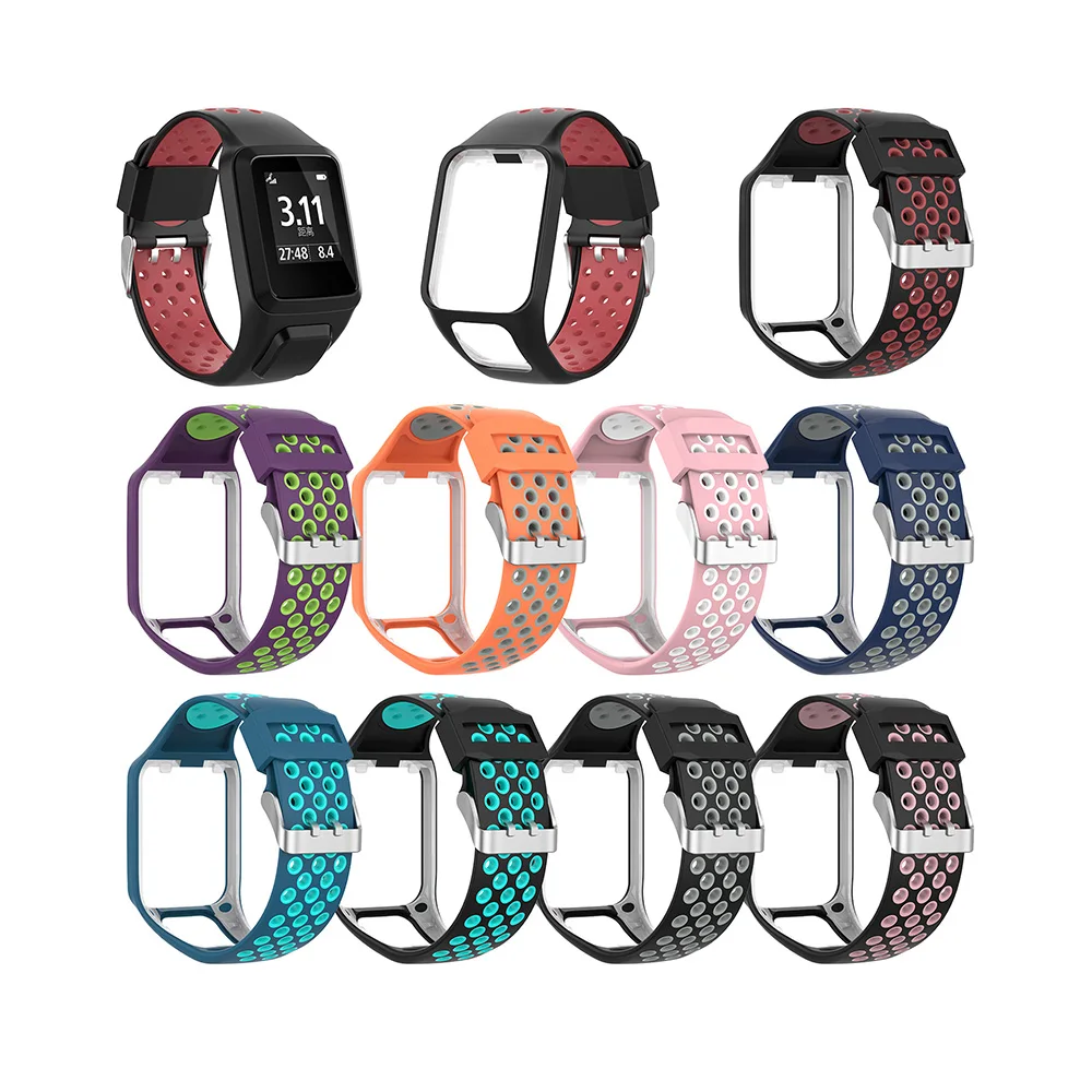 Replacement Soft Silicone Watchband Double Color BraceletFor TomTom 2/3 Music Watch Strap Wrist Watch Strap for TomTom Runner2 3
Replacement Soft Silicone Watchband Double Color BraceletFor TomTom 2/3 Music Watch Strap Wrist Watch Strap for TomTom Runner2 3