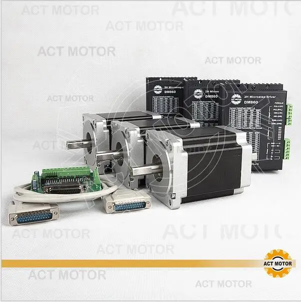 Free Ship From Germany!ACT 3PCS Nema34 Stepper Motor 34HS1456B Dual Shaft 4-Lead 1232oz-in 118mm 5.6A+3PCS Driver DM860 7.8A 80V
Free Ship From Germany!ACT 3PCS Nema34 Stepper Motor 34HS1456B Dual Shaft 4-Lead 1232oz-in 118mm 5.6A+3PCS Driver DM860 7.8A 80V