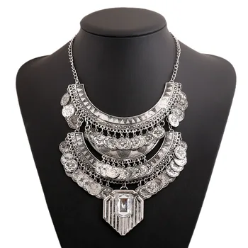LZHLQ Boho Ethnic Plated Coin Necklaces Vintage Maxi Multilayer Tassel Necklace Fashion Women Geometric Chain Jewelry Statement
LZHLQ Boho Ethnic Plated Coin Necklaces Vintage Maxi Multilayer Tassel Necklace Fashion Women Geometric Chain Jewelry Statement