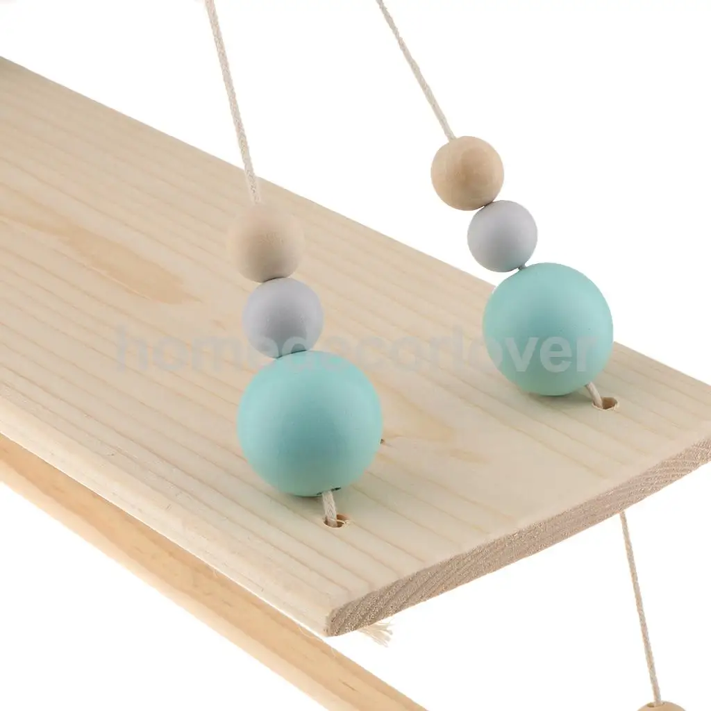 Wall Hanging Wooden Shelves Floating Wall Shelf Home Decor Baby Kids Room Storage Holder Hanger