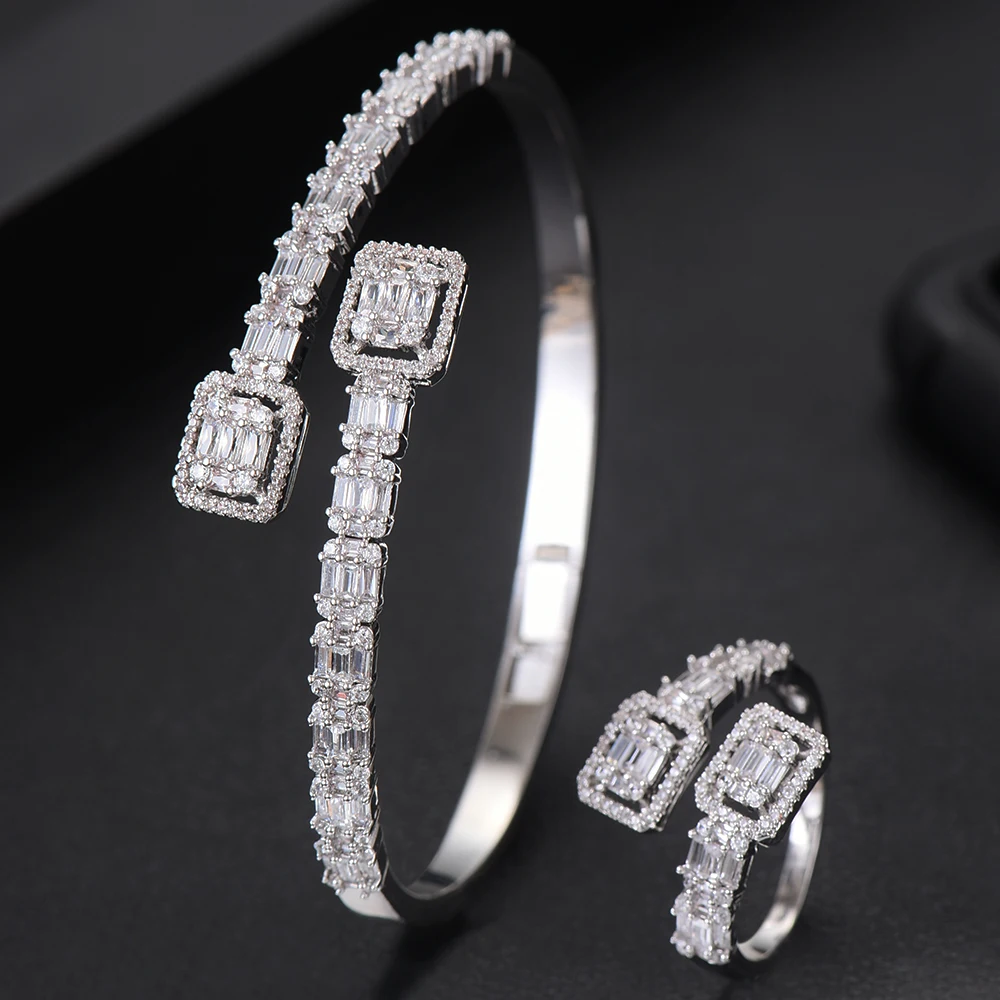 GODKI Luxury Trendy Saudi Arabia Bangle Silver Ring Set Jewelry Sets For Women Wedding Engagement brincos para as mulheres 2019
GODKI Luxury Trendy Saudi Arabia Bangle Silver Ring Set Jewelry Sets For Women Wedding Engagement brincos para as mulheres 2019