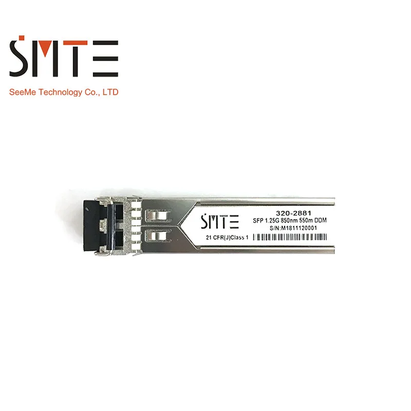 Compatible Dell PowerConnect 320-2881 1000BASE-SX SFP 850nm 550m DDM Transceiver module SFP
Compatible Dell PowerConnect 320-2881 1000BASE-SX SFP 850nm 550m DDM Transceiver module SFP