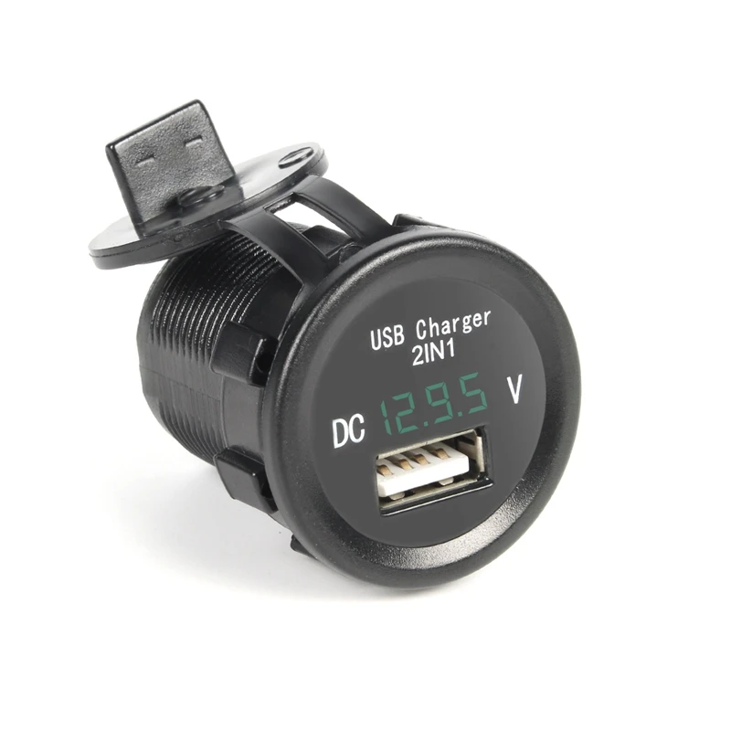 Green LED Digital Display Voltage Meter Watch Monitor For Iphone Ipad Android USB Charger 2 IN 1 Car Cigarette Lighter 12V 24V
Green LED Digital Display Voltage Meter Watch Monitor For Iphone Ipad Android USB Charger 2 IN 1 Car Cigarette Lighter 12V 24V