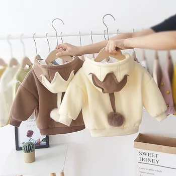 Autumn Winter Baby Girls Long Sleeve Hooded Fleece Ball Pullover Jackets Children Kids Hoodies Outerwear Coats Casaco
Autumn Winter Baby Girls Long Sleeve Hooded Fleece Ball Pullover Jackets Children Kids Hoodies Outerwear Coats Casaco