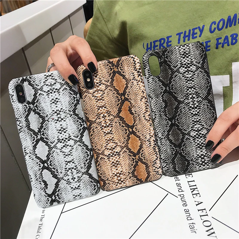 Fashion retro creative python skin phone case for iphone X XR XS MAX for iphone 6 6S 7 8 PLUS anti-fall personality cover
Fashion retro creative python skin phone case for iphone X XR XS MAX for iphone 6 6S 7 8 PLUS anti-fall personality cover