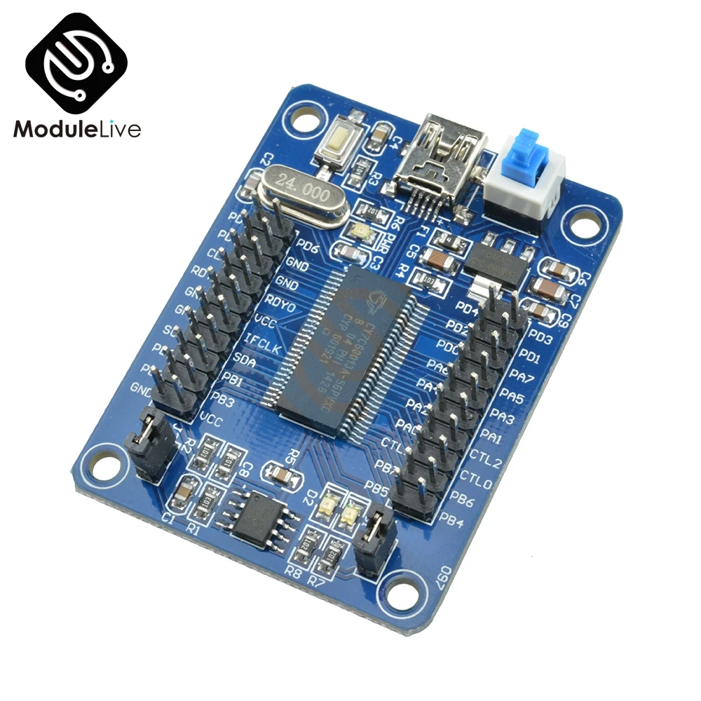 1 шт. EZ USB FX2LP CY7C68013A материнская плата для разработки логический анализатор с I2C