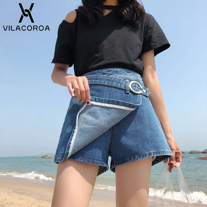 NEW Summer Fashion Cool Lace-Up Jeans Culottes Women's Shorts Slim High Waist Loose Skirt Blue Denim Shorts Modis Short Feminino
NEW Summer Fashion Cool Lace-Up Jeans Culottes Women's Shorts Slim High Waist Loose Skirt Blue Denim Shorts Modis Short Feminino