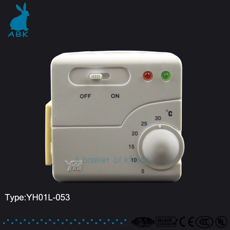 YH01L053 Plug type mechanical temperature controller floor heating Heating wire Heating cable Temperature controller
YH01L053 Plug type mechanical temperature controller floor heating Heating wire Heating cable Temperature controller
