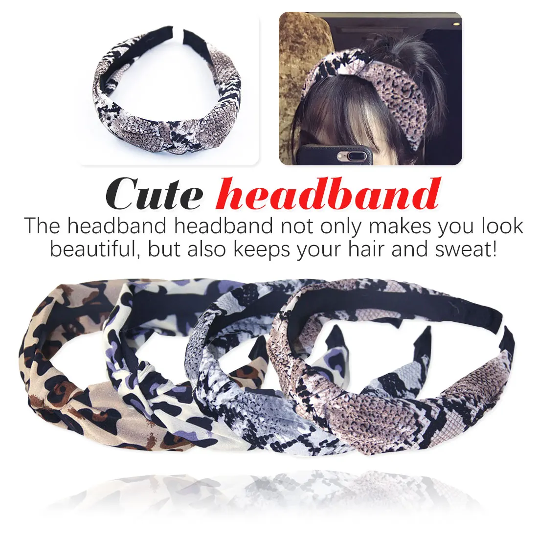 Leopard Snake Print Women's Headbands Ladies Velvet Elastic Cross Hairbands Knotted Head Band of Women Hair Accessories 
Leopard Snake Print Women's Headbands Ladies Velvet Elastic Cross Hairbands Knotted Head Band of Women Hair Accessories