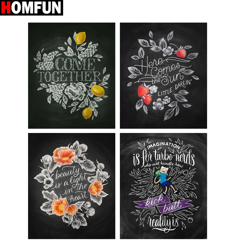 HOMFUN Full Square/Round Drill 5D DIY Diamond Painting "Text pattern" 3D Diamond Embroidery Cross Stitch Home Decor Gift
HOMFUN Full Square/Round Drill 5D DIY Diamond Painting "Text pattern" 3D Diamond Embroidery Cross Stitch Home Decor Gift