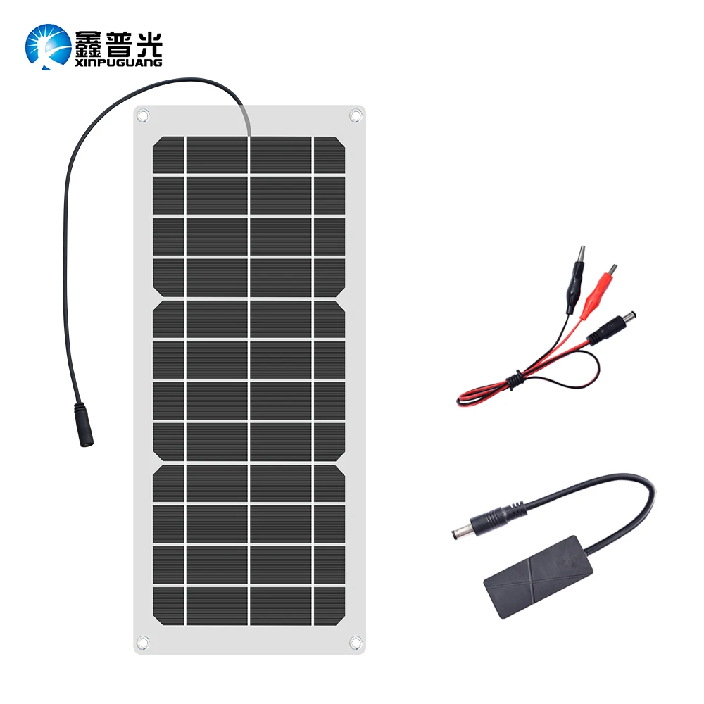 XINPUGUANG Semi flexible 15W 6V Transparent Solar Cell Panel with USB DC Crocodile Clip Solar Car Charger 3.7V Battery 5V phone
XINPUGUANG Semi flexible 15W 6V Transparent Solar Cell Panel with USB DC Crocodile Clip Solar Car Charger 3.7V Battery 5V phone