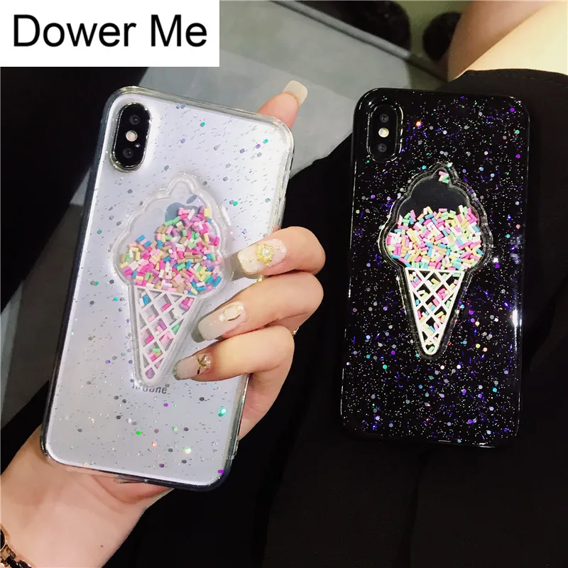 Dower Me Fashion Cute Beads Quicksand Ice Cream Glitter Soft Phone Case Cover For iPhone XS Max XR X 8 7 6 6S Plus Clear Black
Dower Me Fashion Cute Beads Quicksand Ice Cream Glitter Soft Phone Case Cover For iPhone XS Max XR X 8 7 6 6S Plus Clear Black