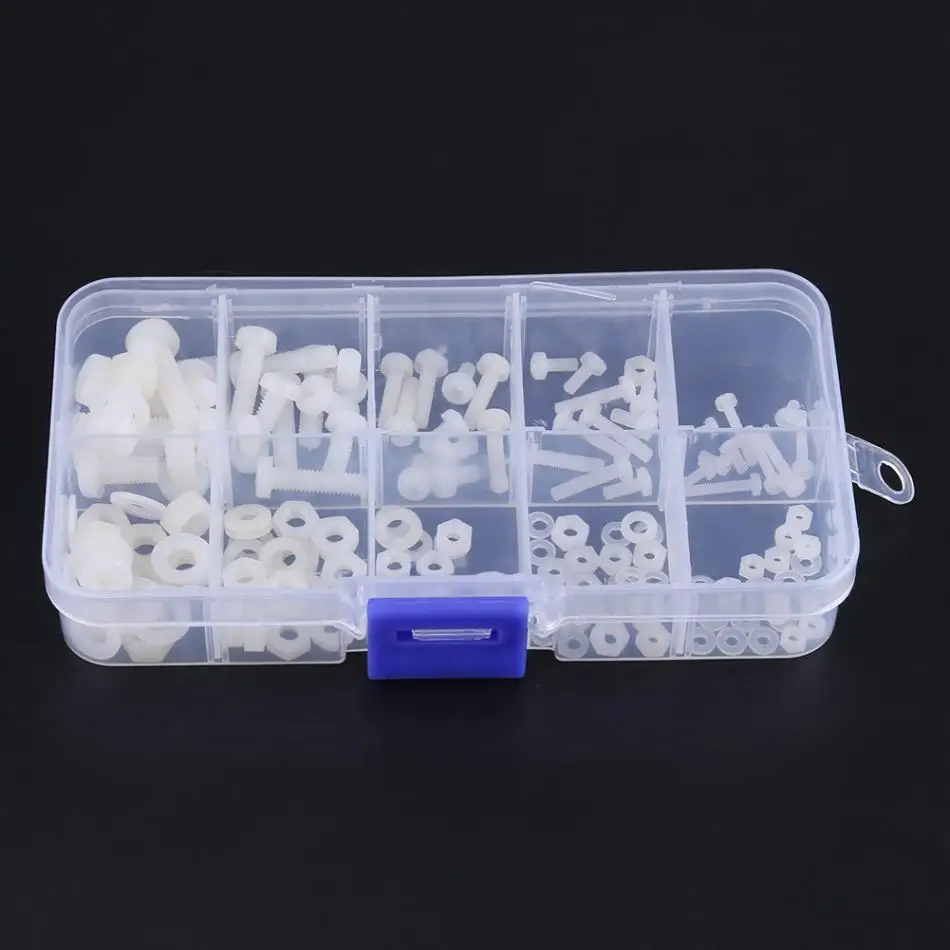 150pcs M2 M2.5 M3 M4 M5 Screws Bolts Nuts Washers Assortment Kit in Box Wood Working Accessories Set Tightening Tool
150pcs M2 M2.5 M3 M4 M5 Screws Bolts Nuts Washers Assortment Kit in Box Wood Working Accessories Set Tightening Tool