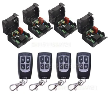 220V 1CH Wireless Mini Switch System 4 Receiver&4Transmitter Remote Controller 10A output state is adjusted
220V 1CH Wireless Mini Switch System 4 Receiver&4Transmitter Remote Controller 10A output state is adjusted