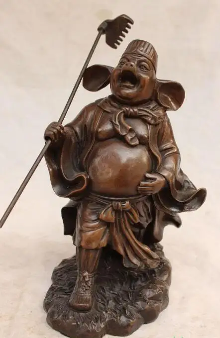 S5363 11" Marked China Bronze Pig God Zhu Bajie Wuneng of Famous Xi Youji prong Statue discount 30% (C0324)
S5363 11" Marked China Bronze Pig God Zhu Bajie Wuneng of Famous Xi Youji prong Statue discount 30% (C0324)