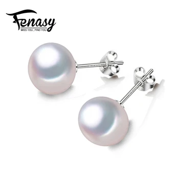 FENASY Genuine Natural Pearl earrings simple style stud earrings for women Pearl Jewelry classic 925 Sterling Silver earrings
FENASY Genuine Natural Pearl earrings simple style stud earrings for women Pearl Jewelry classic 925 Sterling Silver earrings