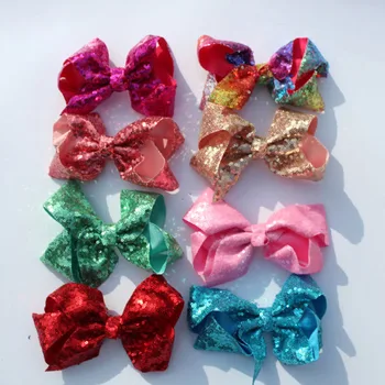 120Pcs/lot 6" Handmade Large Bling Sequin Rainbow Bows Hairgrips Sequin Hair Bows With Clips For Kids Girls Hair Accessories
120Pcs/lot 6" Handmade Large Bling Sequin Rainbow Bows Hairgrips Sequin Hair Bows With Clips For Kids Girls Hair Accessories