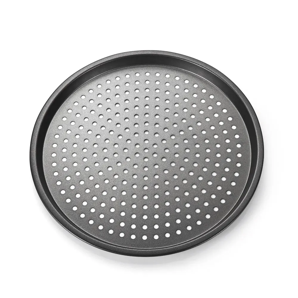 1PC Black Carbon Steel Nonstick Pizza Baking Pan Tray Plate Dishes Holder Bakeware Home Kitchen Pizza Tray Tools Length 28cm
1PC Black Carbon Steel Nonstick Pizza Baking Pan Tray Plate Dishes Holder Bakeware Home Kitchen Pizza Tray Tools Length 28cm
