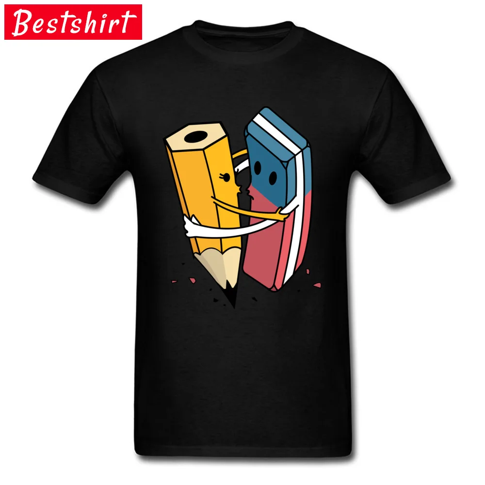 Printed On Tops & Tees Funny Short Sleeve Adult Tshirts TpicOriginaltitle Normal Summer/Fall Tops Shirt O Neck Art Love black