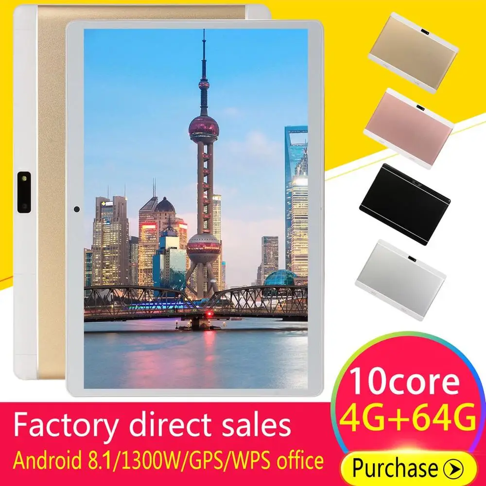 10.1 inch for Android 8.1 Classical Tablet PC 4GB+64GB Ten-Core WIFI tablet 13.0MP Camera
10.1 inch for Android 8.1 Classical Tablet PC 4GB+64GB Ten-Core WIFI tablet 13.0MP Camera