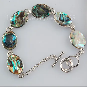 Free Shipping Fashion Jewelry New Zealand Abalone Shell Oval Art Bracelet 7" FG5909 
Free Shipping Fashion Jewelry New Zealand Abalone Shell Oval Art Bracelet 7" FG5909