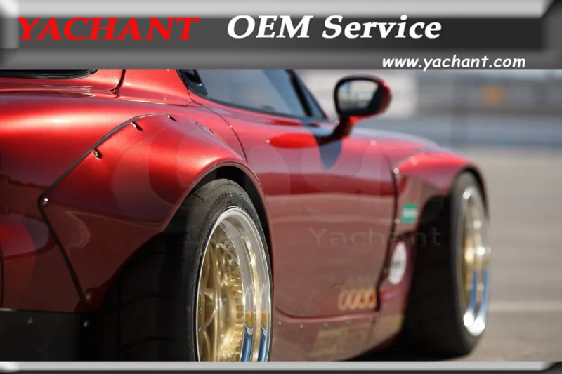 Автомобильный Стайлинг СТЕКЛОВОЛОКНО FRP Bodykits 4 шт. подходит для 92-97 RX7 FD3S RB V2 Стиль