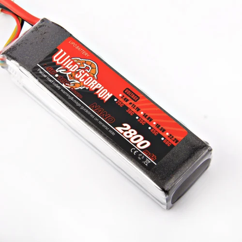 1pcs Wild scorpion Lipo Battery 11.1V 2800MAH 30C high quality battery For RC Quadcopter Drone Helicopter Car Airplane
1pcs Wild scorpion Lipo Battery 11.1V 2800MAH 30C high quality battery For RC Quadcopter Drone Helicopter Car Airplane