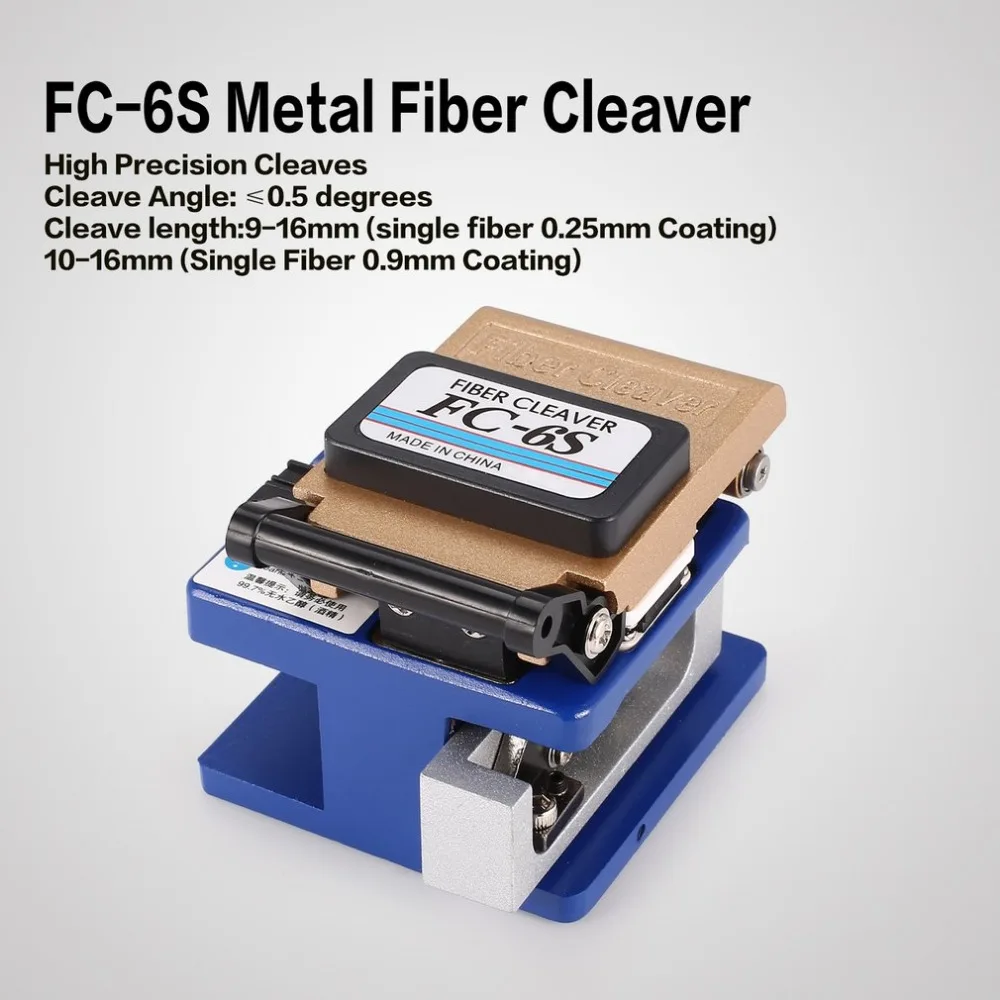 FC-6S High Precision Metal Fiber Cleaver Knife FTTX FTTH Optic Connector Optical Fiber Cable Cleaver Cutter Tool
FC-6S High Precision Metal Fiber Cleaver Knife FTTX FTTH Optic Connector Optical Fiber Cable Cleaver Cutter Tool