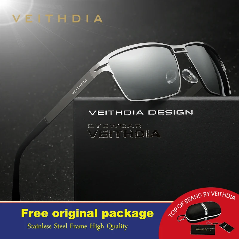VEITHDIA Stainless Steel Men's Sunglasses Polarized Driving Oculos masculino Male Eyewear Accessories Sunglasses For Men 2711
VEITHDIA Stainless Steel Men's Sunglasses Polarized Driving Oculos masculino Male Eyewear Accessories Sunglasses For Men 2711