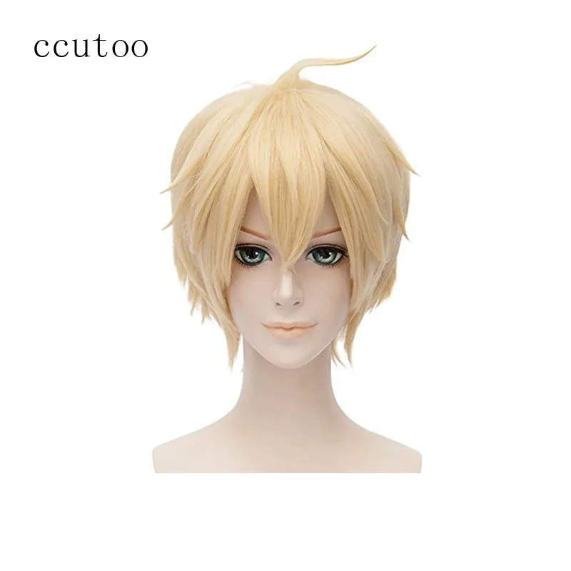 ccutoo 12" Blonde Short Shaggy Layered Fluffy Synthetic Hair Party Cosplay Costume Wigs Seraph of the End Mikaela Hyakuya
ccutoo 12" Blonde Short Shaggy Layered Fluffy Synthetic Hair Party Cosplay Costume Wigs Seraph of the End Mikaela Hyakuya