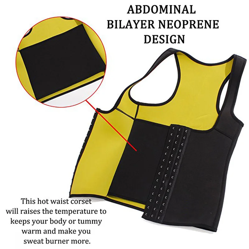 Neoprene Sauna Sweat Vest Waist Trainer Cincher Women Body Shaper Slimming Trimmer Corset Workout Thermo Push Up Butt Enhancer
Neoprene Sauna Sweat Vest Waist Trainer Cincher Women Body Shaper Slimming Trimmer Corset Workout Thermo Push Up Butt Enhancer