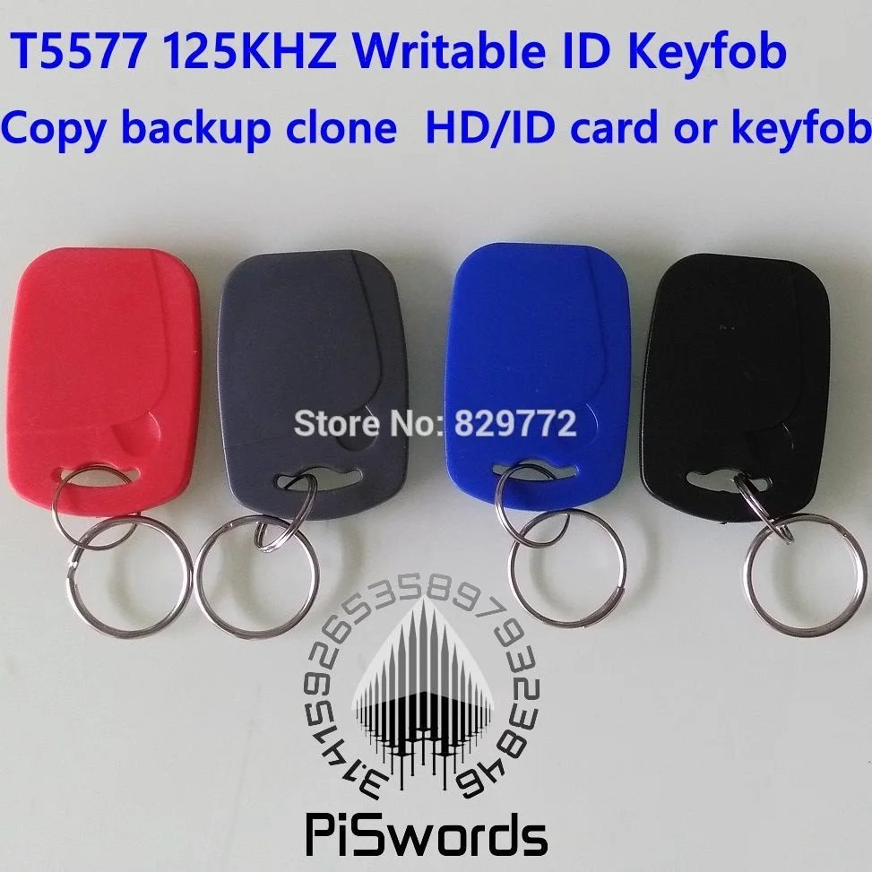 T5577 RFID key tag blank 125 kHz RFID key tag ID card Readable Writable Rewrite for copy clone backup id card
T5577 RFID key tag blank 125 kHz RFID key tag ID card Readable Writable Rewrite for copy clone backup id card
