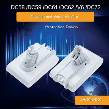2 X 21.6v 3500mAh Li-ion Battery Replacement for Power Tool DC58 DC59 DC61 DC62 animal DC72 DC74 V6 LED Light (White)
2 X 21.6v 3500mAh Li-ion Battery Replacement for Power Tool DC58 DC59 DC61 DC62 animal DC72 DC74 V6 LED Light (White)